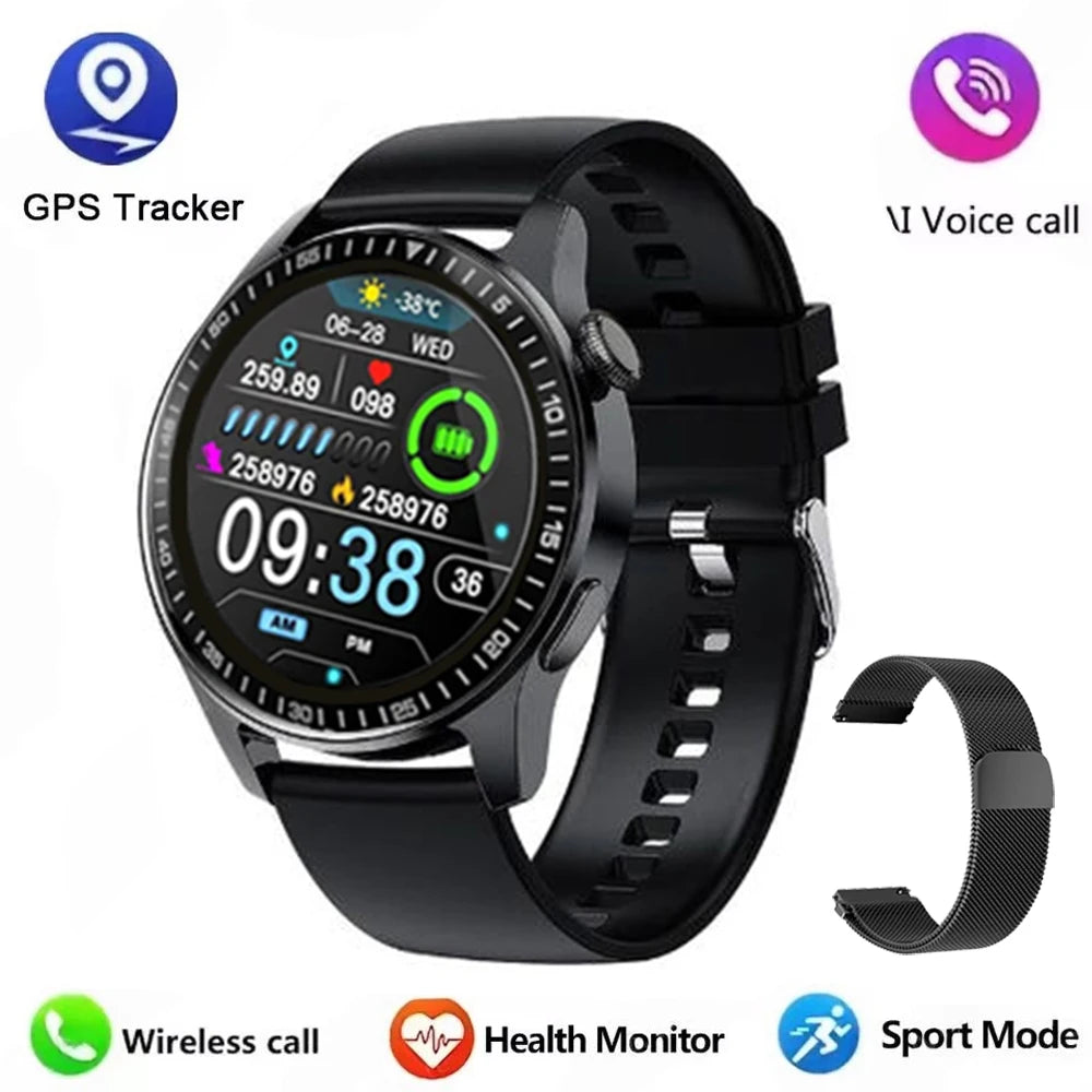 2026 Men's Smart Watch 1.32" HD Round Display | Bluetooth Calling & Heart Rate Monitor