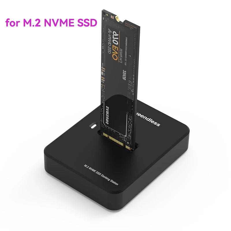 External SSD Hard Disk M.2 SSD Enclosure 10Gbps Online Reading Writing Speed SSD Case For M.2 NVME SATA SSD Docking Station Case