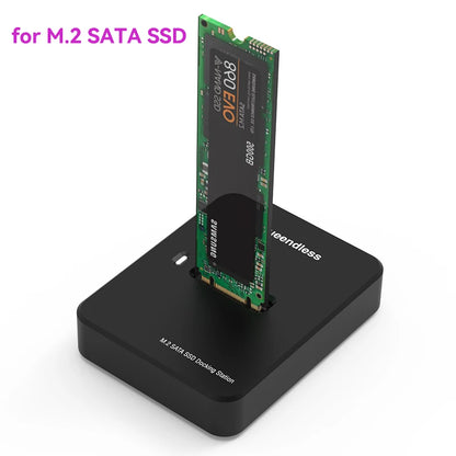 External SSD Hard Disk M.2 SSD Enclosure 10Gbps Online Reading Writing Speed SSD Case For M.2 NVME SATA SSD Docking Station Case