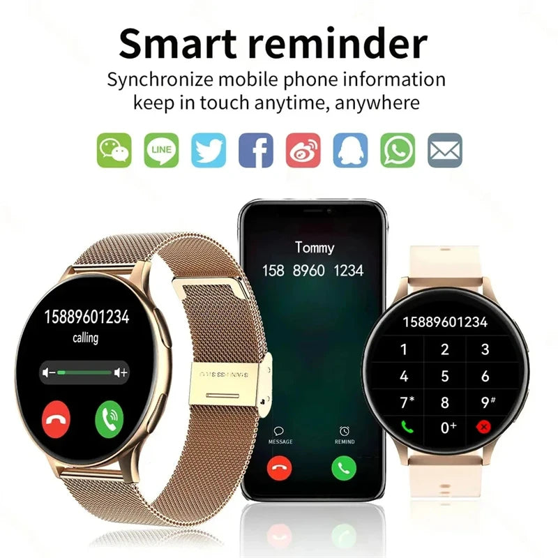 New Smart Watch for Men Women Answer/Make Calls HD Screen Fitness Smartwatch Waterproof Sport Heart Rate Sleep Monitor Pedometer