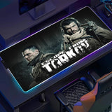 RGB Large Gaming Mouse Pad With Backlit Escape From Tarkov Mousepad PC Non-slip Rubber Desk Mat Computer Gamer Keyboard LED Rug