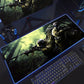 RGB Large Gaming Mouse Pad With Backlit Escape From Tarkov Mousepad PC Non-slip Rubber Desk Mat Computer Gamer Keyboard LED Rug
