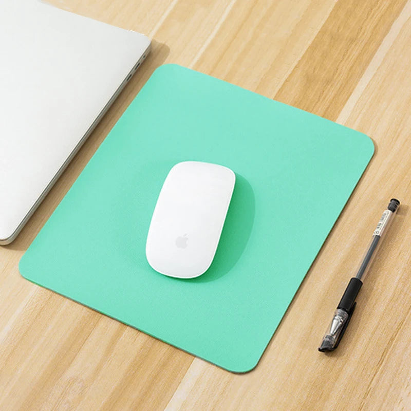 Small PU Mouse Pad Non-Slip Gaming Desktop New Leather Mouse Pad Waterproof Anti-Scratch Easy To Clean Mat For PC Laptop Desktop