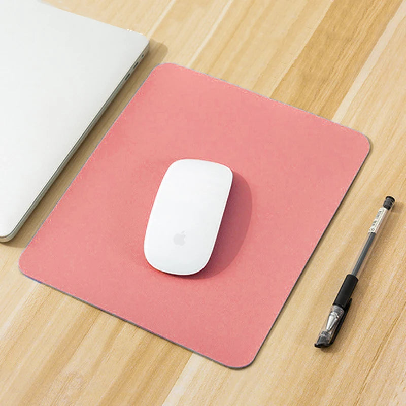 Small PU Mouse Pad Non-Slip Gaming Desktop New Leather Mouse Pad Waterproof Anti-Scratch Easy To Clean Mat For PC Laptop Desktop