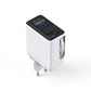 100W Wall Charger Fast Charging GaN Charger with 2-in-1 Retractable Cable And TFT Display for Phones Tablets And More