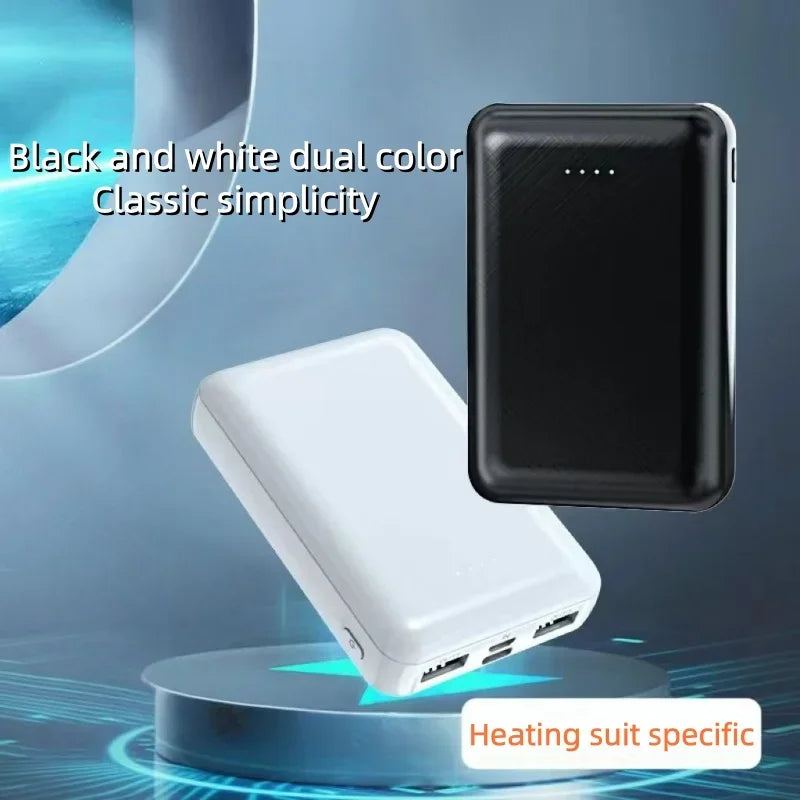 New 20000mAh Power Bank Portable USB Charger Fast Charging External Battery Pack Heating Vest Jacket Scarf Socks Glove Equipment
