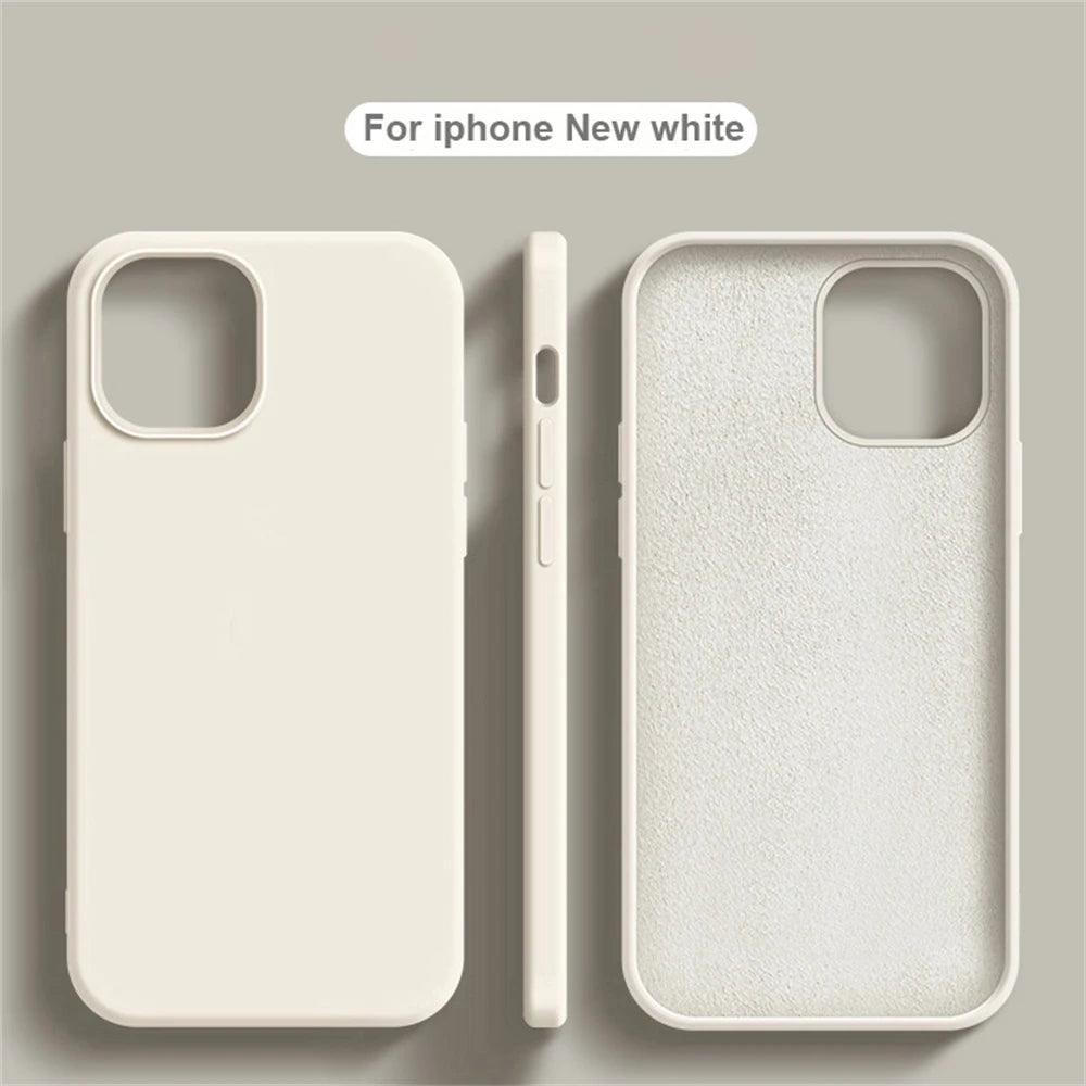 NEW Liquid Silicone Case For iPhone 17 16 Pro Max 15 14 12 11 13 Mini ProMax Luxury Shockproof Cover X XR 7 8 14 Plus Accessory