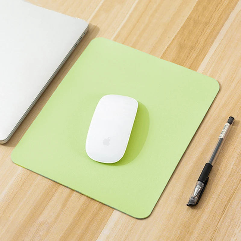 Small PU Mouse Pad Non-Slip Gaming Desktop New Leather Mouse Pad Waterproof Anti-Scratch Easy To Clean Mat For PC Laptop Desktop