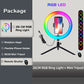 RGB Ring Light Lamp Ring Round With Remote Control For Smartphone Mobile Led Video Light Ring Make Live Photographic Lighting