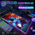 Mouse Pad Megaman X Mouse Pad RGB Gaming Mouse Pad Desk Mat HD Gamer Large LED Light XXL MousePads PC Computer Carpet