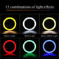 RGB Ring Light Lamp Ring Round With Remote Control For Smartphone Mobile Led Video Light Ring Make Live Photographic Lighting