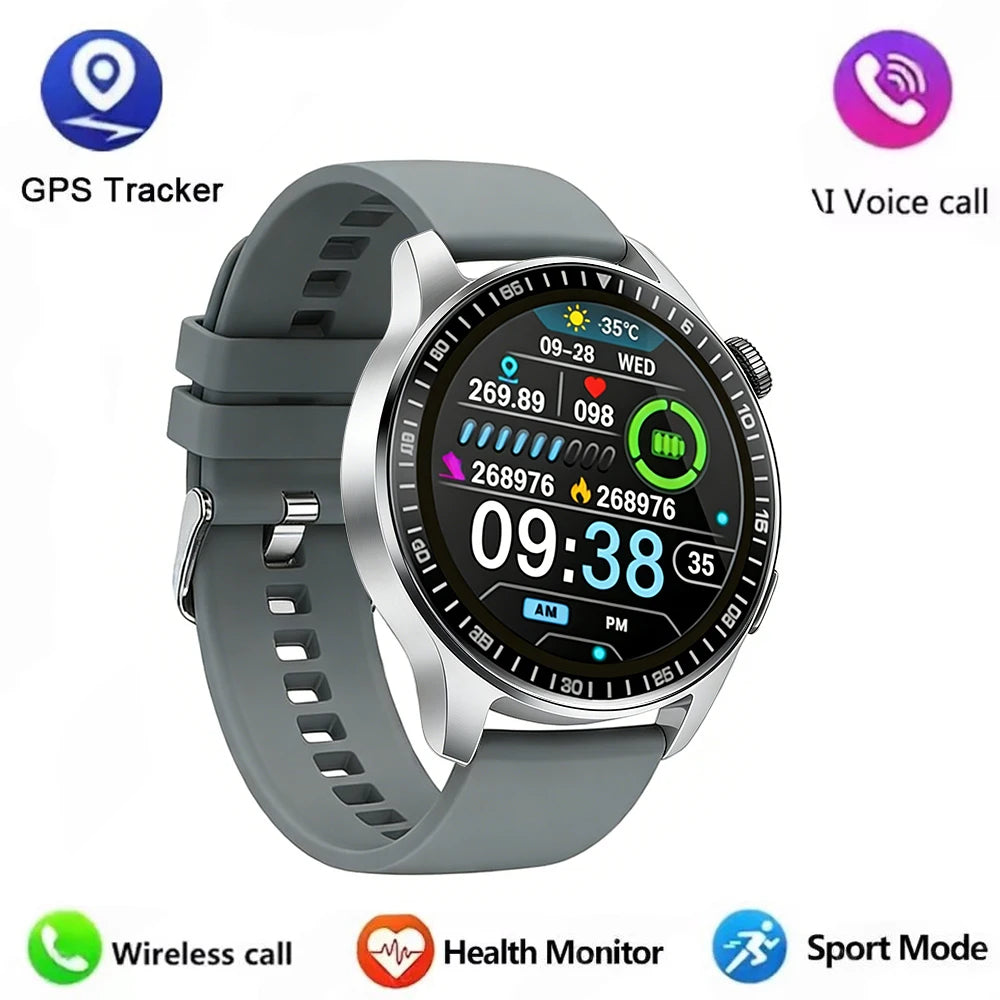 2026 Men's Smart Watch 1.32" HD Round Display | Bluetooth Calling & Heart Rate Monitor