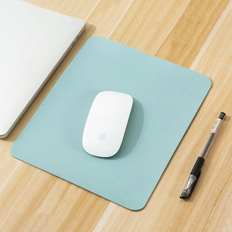 Small PU Mouse Pad Non-Slip Gaming Desktop New Leather Mouse Pad Waterproof Anti-Scratch Easy To Clean Mat For PC Laptop Desktop