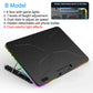 Laptop Cooling pad for 12-17 Inch Laptop Cooler Stand, 6 quiet fans, 5 Angle Adjustable with phone holder