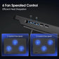 Laptop Cooling pad for 12-17 Inch Laptop Cooler Stand, 6 quiet fans, 5 Angle Adjustable with phone holder