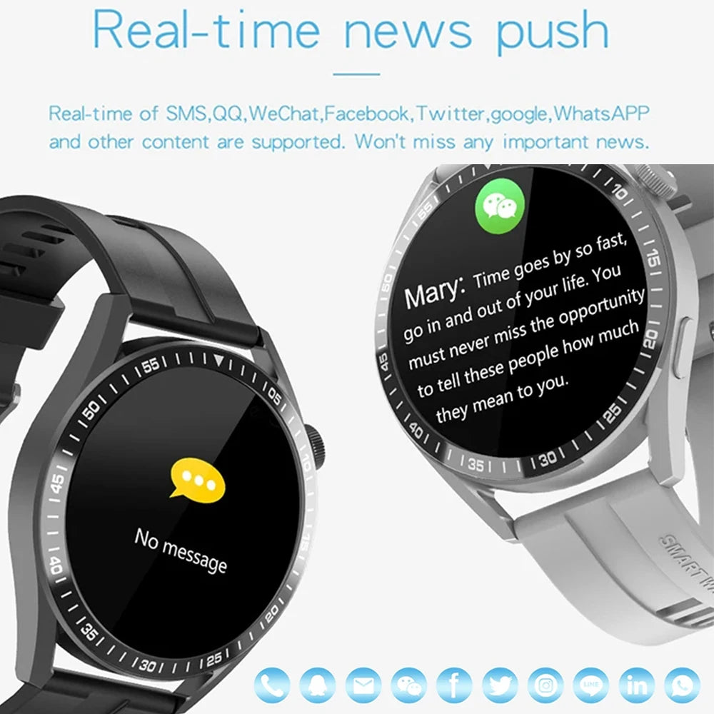 2026 Men's Smart Watch 1.32" HD Round Display | Bluetooth Calling & Heart Rate Monitor