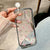 2 in 1 Candy Color Phone Case For iPhone 11 16 17 Pro Max 13 15 14 12 17 Air 17promax Soft TPU Transparent Flower Funda Cover