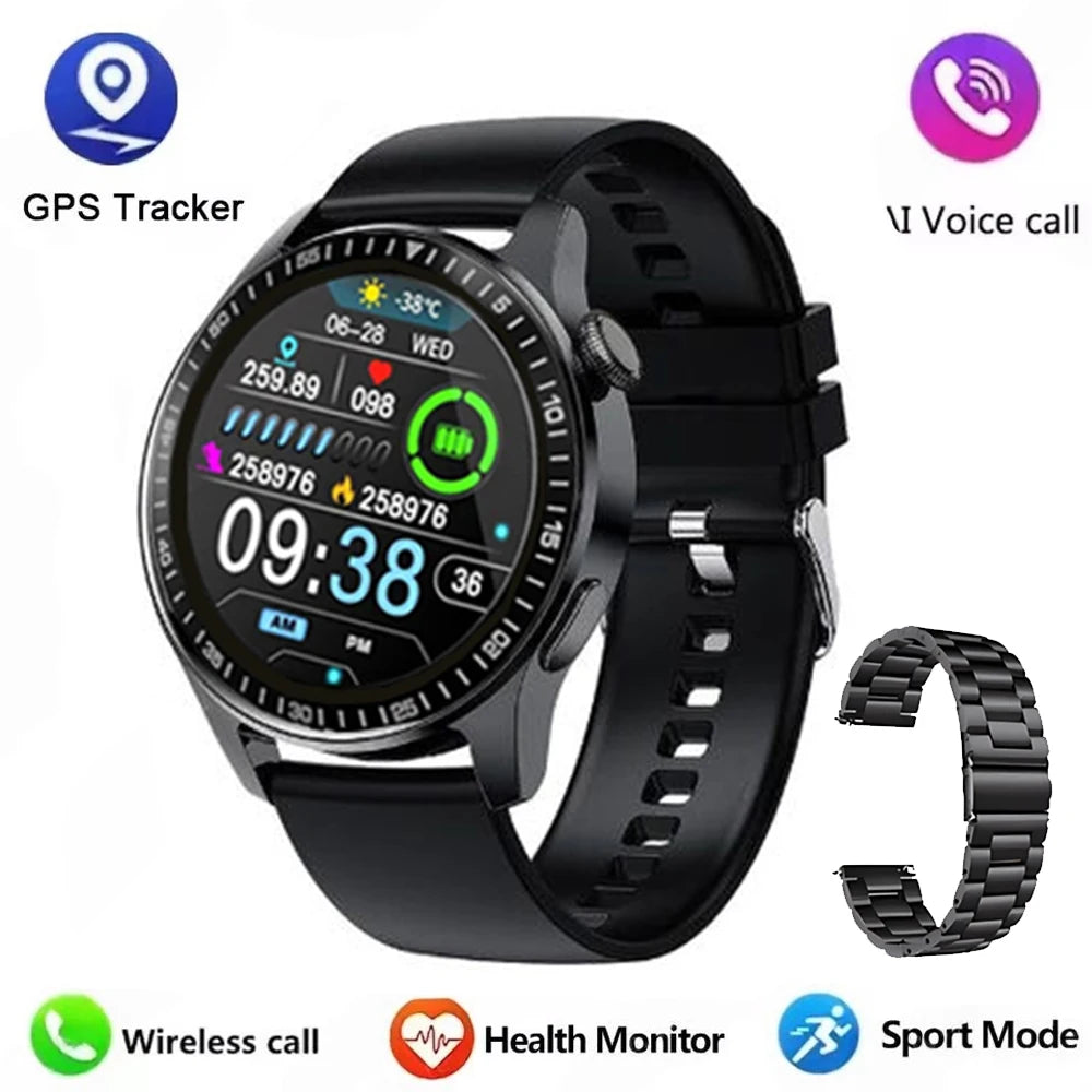 2026 Men's Smart Watch 1.32" HD Round Display | Bluetooth Calling & Heart Rate Monitor