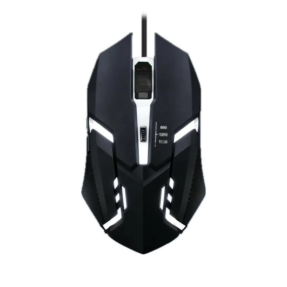 Gaming Mouse LED Ergonomic Design Gaming Mouse Luminous USB Wired 4-button USB Backlit Mouse For PC Desktop and Laptop Computers