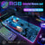 Mouse Pad Megaman X Mouse Pad RGB Gaming Mouse Pad Desk Mat HD Gamer Large LED Light XXL MousePads PC Computer Carpet