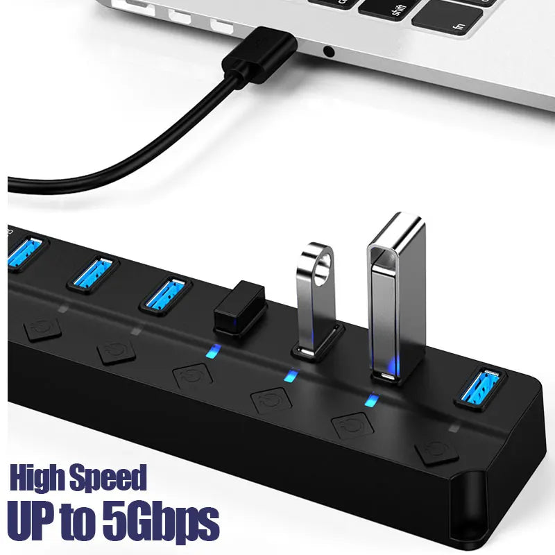 USB 3.0 Hub USB Hub 2.0 Multi USB Splitter Hub USB Cable Multiple Expander For Computer Laptop PC Accessories Usb Adapter