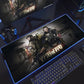 RGB Large Gaming Mouse Pad With Backlit Escape From Tarkov Mousepad PC Non-slip Rubber Desk Mat Computer Gamer Keyboard LED Rug