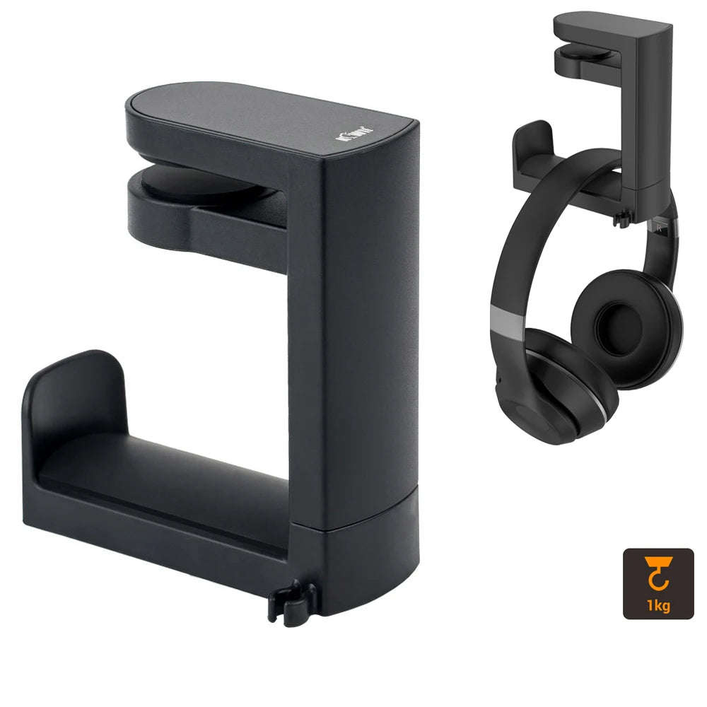 360° Rotating Headphone Stand Aluminum Support Headset Stand  PC Gaming Headset Stand  Desk Hanger Hook For Earphone Controller