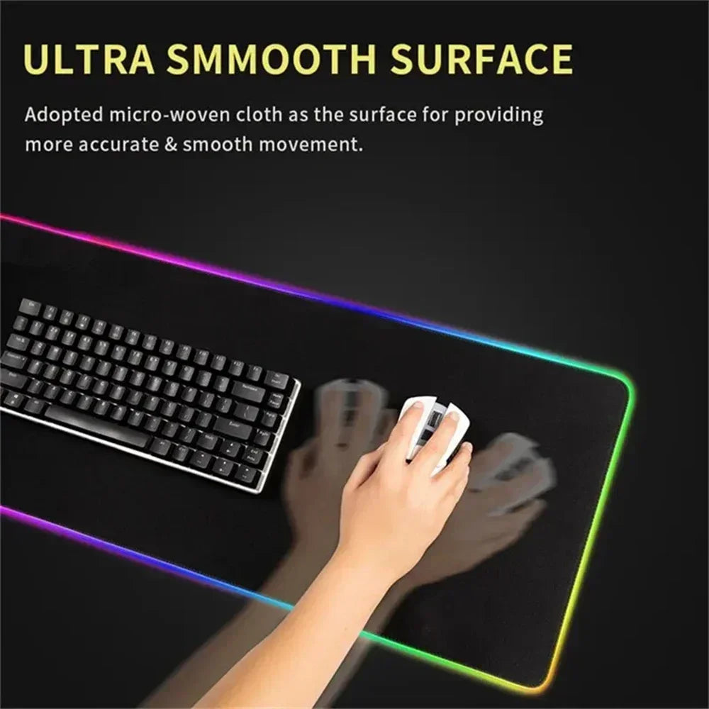 RGB Mouse Pad Metal Gear Solid Mousepad 1200×600mm Computer Keyboard Accessories Non-slip Mat Mice Pad Laptop PC Gaming Desk Mat