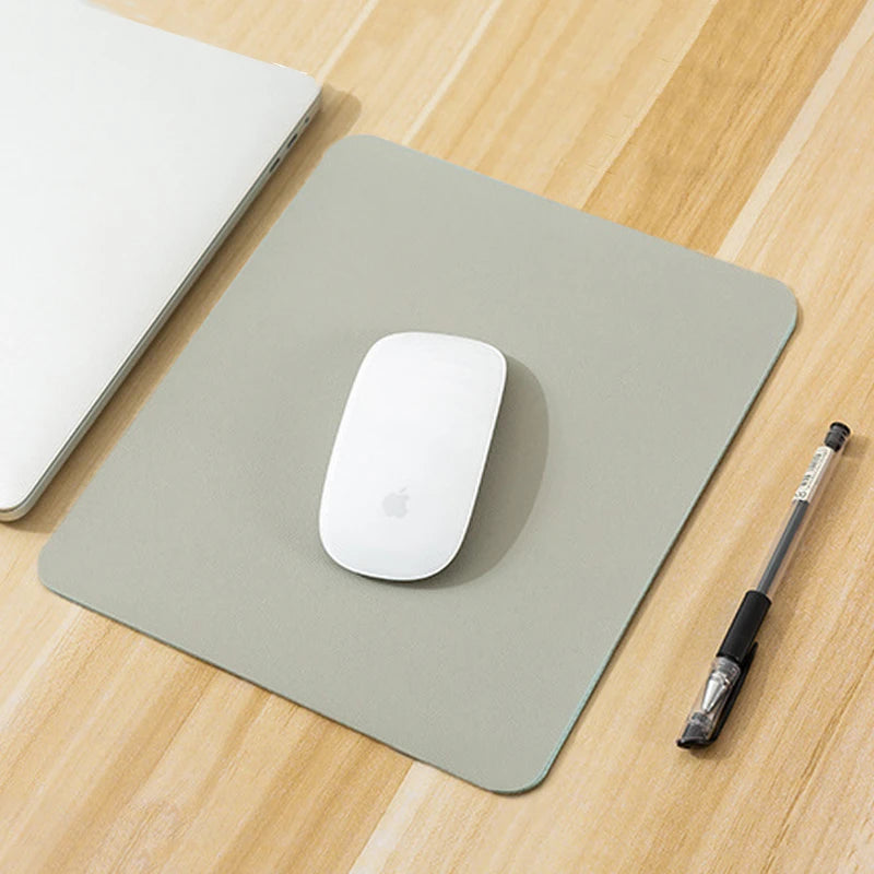 Small PU Mouse Pad Non-Slip Gaming Desktop New Leather Mouse Pad Waterproof Anti-Scratch Easy To Clean Mat For PC Laptop Desktop