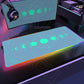 RGB Mouse Pad Gaming LED Tarot Glowing Mouse Mat 900x400mm Mousepad XXL PC Pastel Moon Phase Deskmat Lock Edge Keyboard Rug Gift
