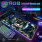 Mouse Pad Megaman X Mouse Pad RGB Gaming Mouse Pad Desk Mat HD Gamer Large LED Light XXL MousePads PC Computer Carpet