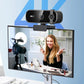 4K Webcam For PC Auto-Focus with Remote Control Privacy Cover Webcam With Microphone Plug & Play For Laptop/Desktop ideo Calling