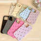 For iPhone 17 16 15 14 13 12 11 Pro Max Case Cute Cartoon Cherry Graphic Silicone Phone Cover For iPhone 15 16 Plus Soft Fundas