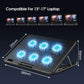 Laptop Cooling pad for 12-17 Inch Laptop Cooler Stand, 6 quiet fans, 5 Angle Adjustable with phone holder