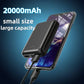 New 20000mAh Power Bank Portable USB Charger Fast Charging External Battery Pack Heating Vest Jacket Scarf Socks Glove Equipment