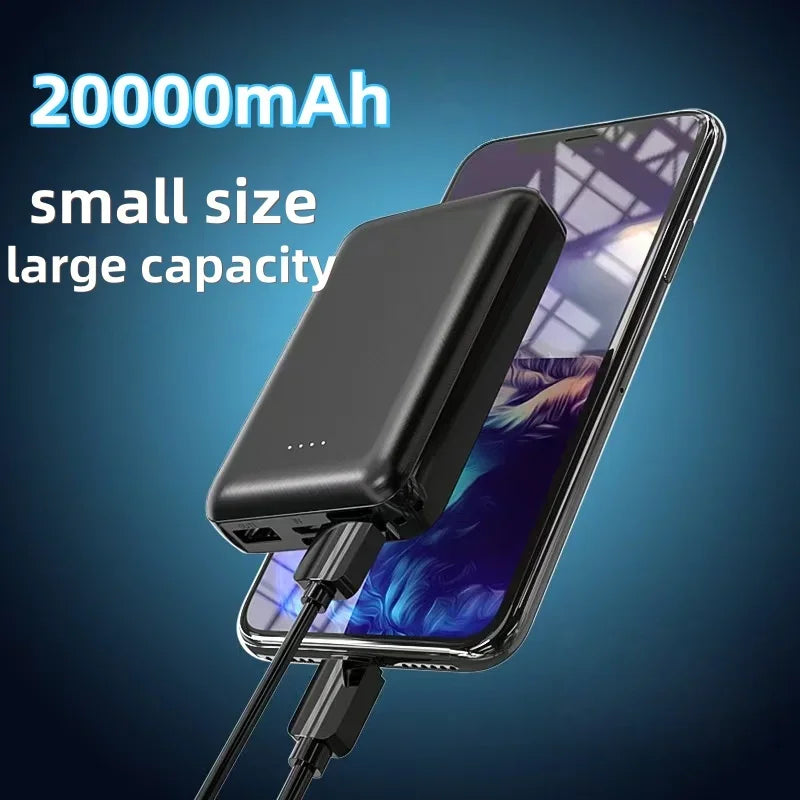 New 20000mAh Power Bank Portable USB Charger Fast Charging External Battery Pack Heating Vest Jacket Scarf Socks Glove Equipment