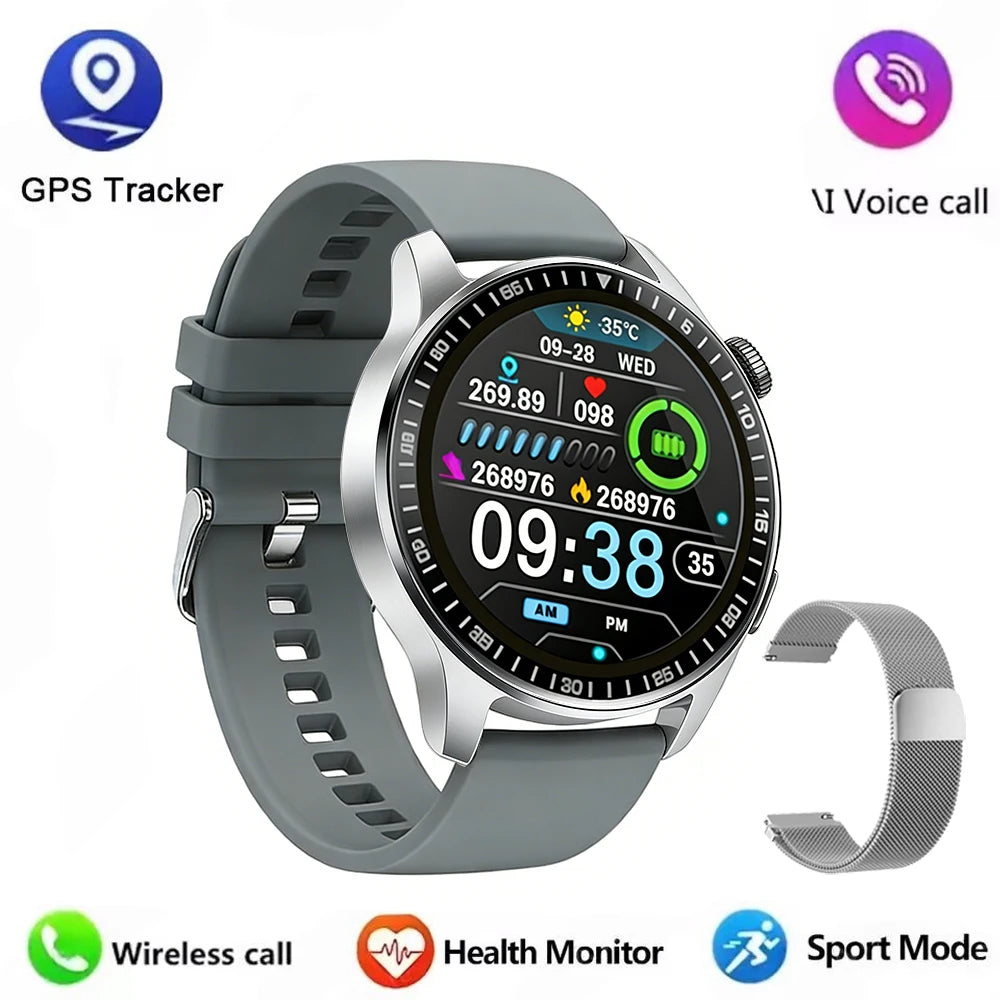2026 Men's Smart Watch 1.32" HD Round Display | Bluetooth Calling & Heart Rate Monitor