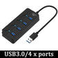 USB 3.0 Hub USB Hub 2.0 Multi USB Splitter Hub USB Cable Multiple Expander For Computer Laptop PC Accessories Usb Adapter