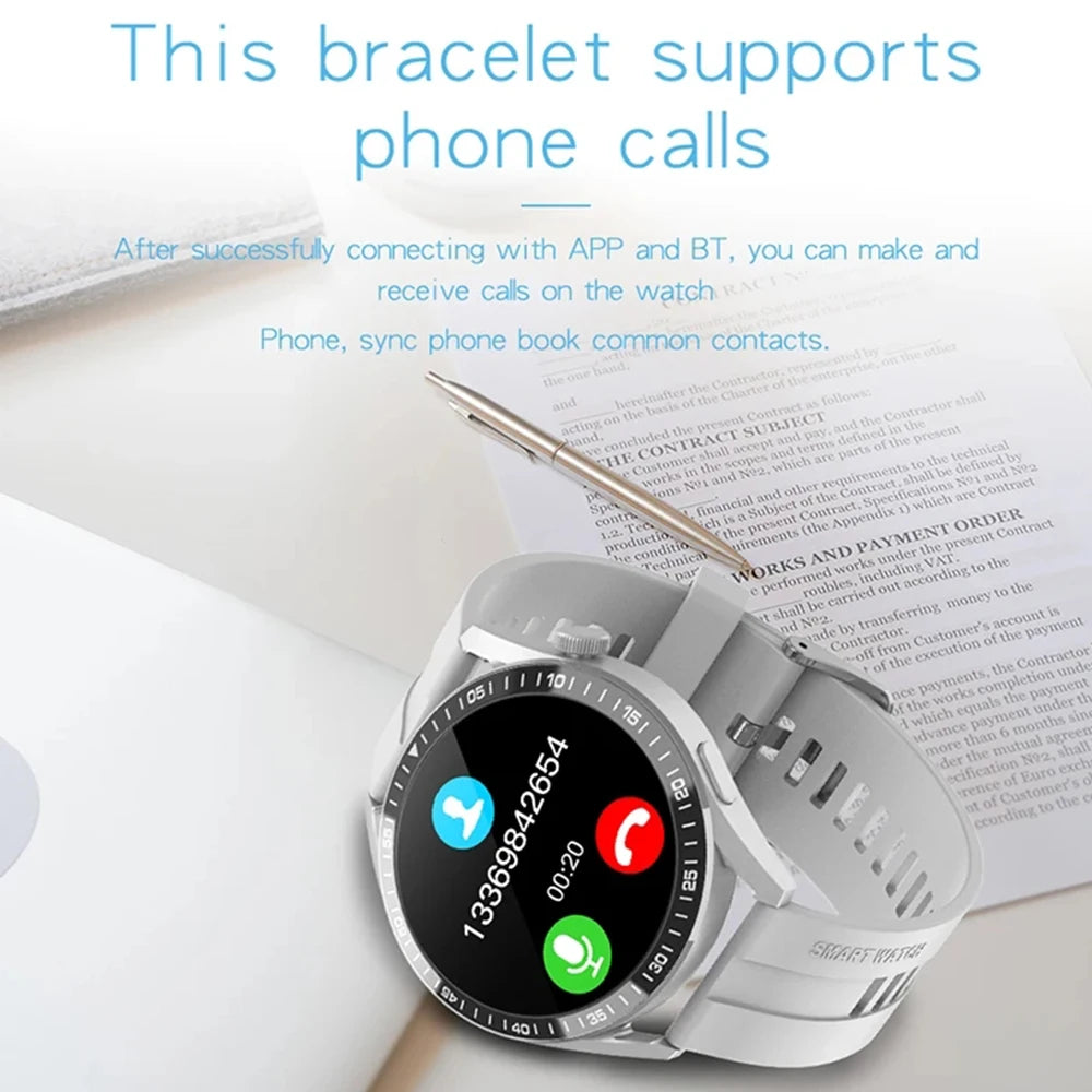 2026 Men's Smart Watch 1.32" HD Round Display | Bluetooth Calling & Heart Rate Monitor