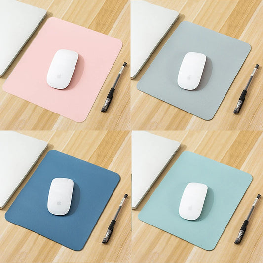 Small PU Mouse Pad Non-Slip Gaming Desktop New Leather Mouse Pad Waterproof Anti-Scratch Easy To Clean Mat For PC Laptop Desktop
