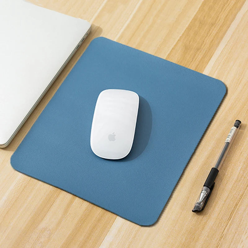 Small PU Mouse Pad Non-Slip Gaming Desktop New Leather Mouse Pad Waterproof Anti-Scratch Easy To Clean Mat For PC Laptop Desktop