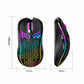 2.4G Wireless Gaming Mouse RGB Lighting Charging Mouse with Adjustable DPI Ergonomic Honeycomb Design for Desktop Laptop