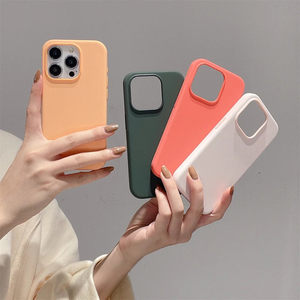 NEW Liquid Silicone Case For iPhone 17 16 Pro Max 15 14 12 11 13 Mini ProMax Luxury Shockproof Cover X XR 7 8 14 Plus Accessory
