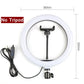 Ring Lamp Desktop Stand Lighting Professional Live Broadcast Fill Light For Nail Art With Tripod LED Ring Light Phone Holder
