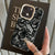 Black Lace Pattern Phone Case For iPhone 17 Pro Max 16 15 14 Plus 13 12 11 Pro Max 16E 17Air X XR XS Max Shockproof Soft Cover