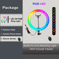 RGB Ring Light Lamp Ring Round With Remote Control For Smartphone Mobile Led Video Light Ring Make Live Photographic Lighting