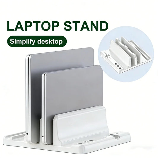 Adjustable Laptop Stand Vertical Save Desktop Space Easy To Place Computer Accessories Scalable Width for Office Desk Storage