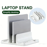 Adjustable Laptop Stand Vertical Save Desktop Space Easy To Place Computer Accessories Scalable Width for Office Desk Storage