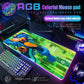 Mouse Pad Megaman X Mouse Pad RGB Gaming Mouse Pad Desk Mat HD Gamer Large LED Light XXL MousePads PC Computer Carpet