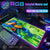 Mouse Pad Megaman X Mouse Pad RGB Gaming Mouse Pad Desk Mat HD Gamer Large LED Light XXL MousePads PC Computer Carpet